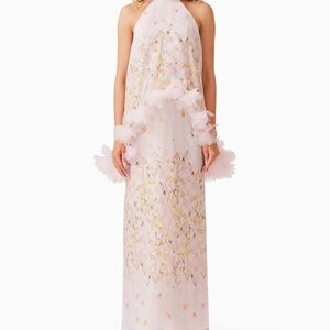 ELLIATT Tulsia Floral Cape Maxi Dress in Pink! WORN ONCE! Size Small!